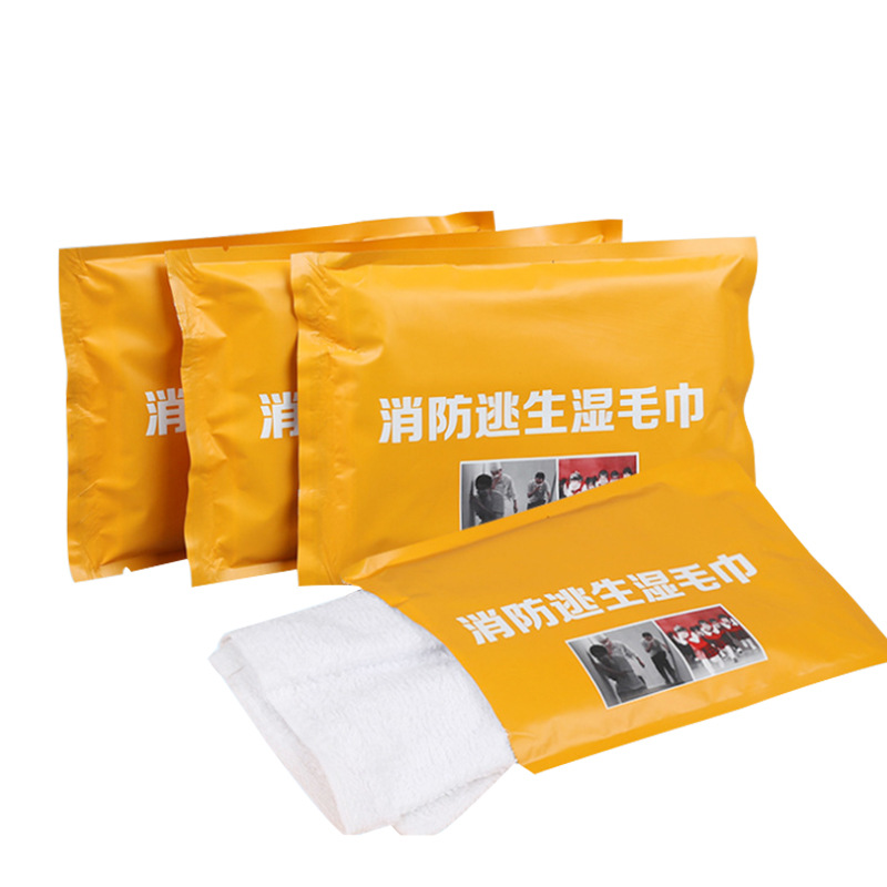 酒店防烟正方形消防湿巾
